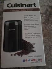 New On Box  Cuisinart Coffee Bar Coffee Grinder DCG-20BKN 