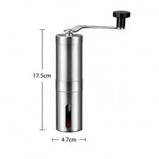 Manual Coffee Bean Grinder Stainless Steel Hand Coffee Mill Ceramic Burr US Ship