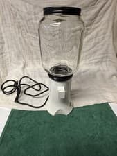 Vintage White & Black Vintage Kitchen Aid Coffee Grinder Runs! 14” Tall